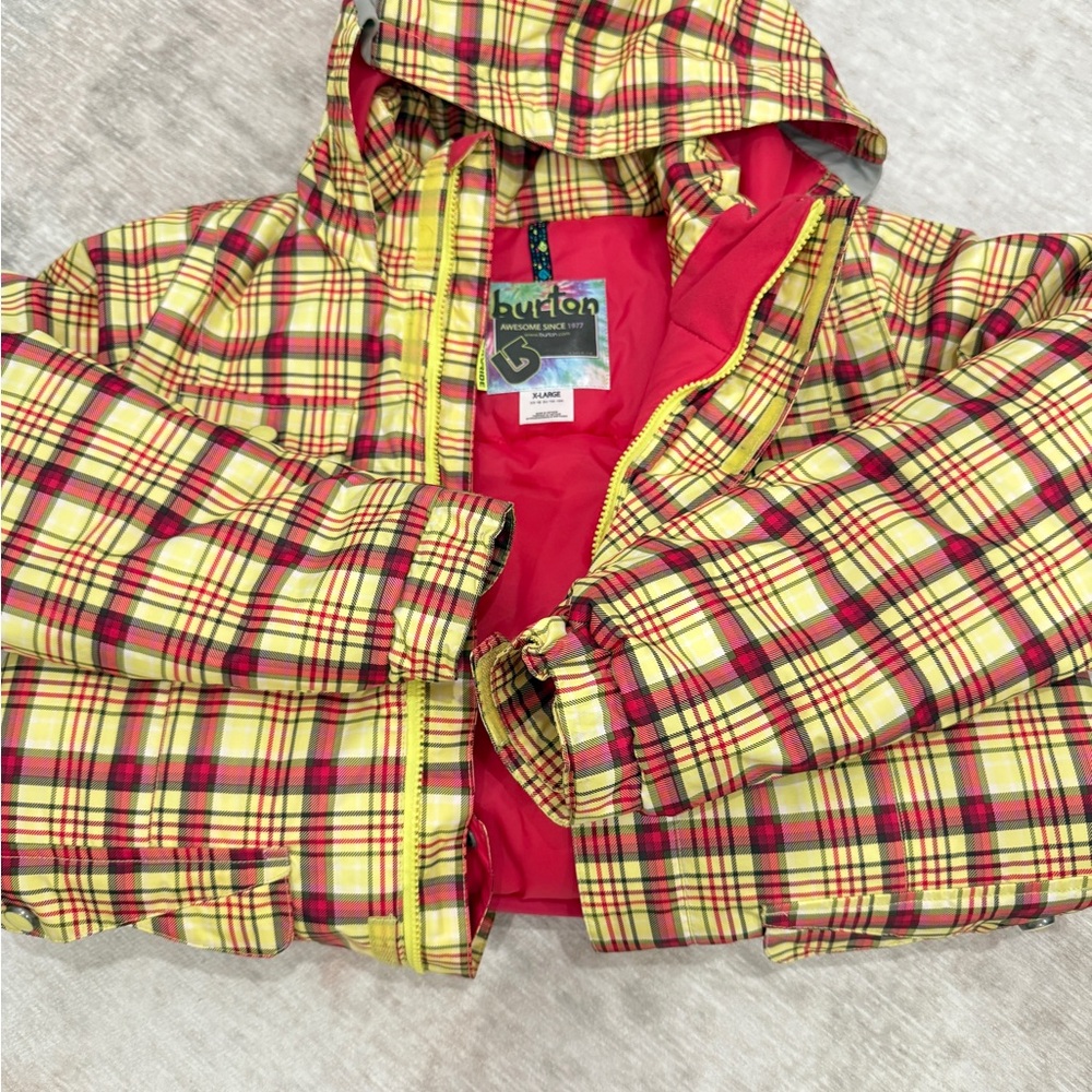 Burton Plaid Ski Snowboarding Jacket